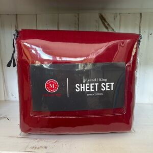 Martha Stewart Flannel King Sheet Set